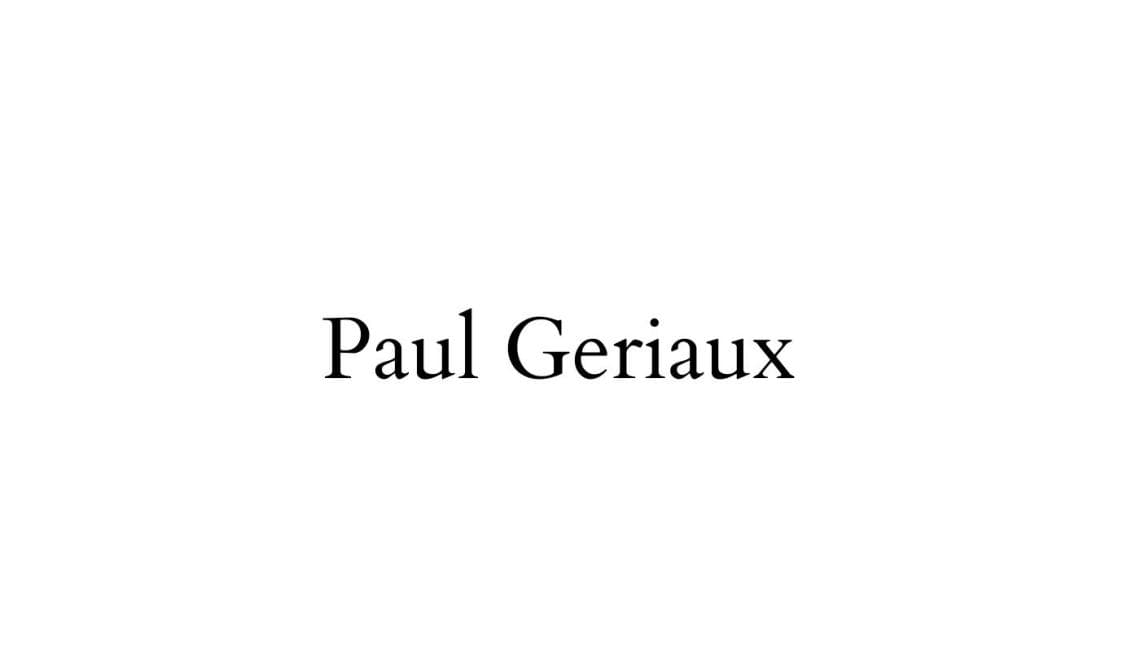 Paul Geriaux 保罗·格里奥克斯