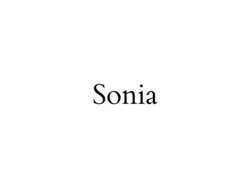 Sonia 索尼娅