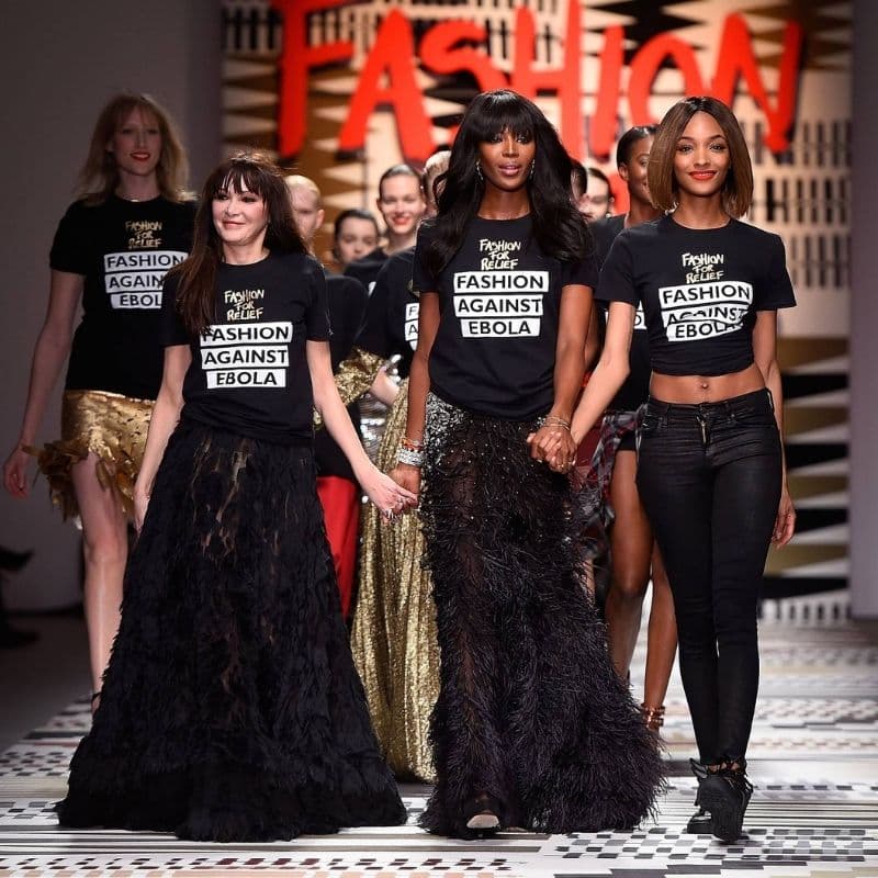 Naomi Campbell 娜奥米·坎贝尔 的慈善品牌Fashion for Relief 2015年大秀