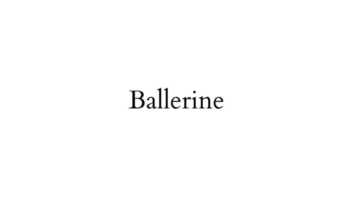 Ballerine 公主单鞋