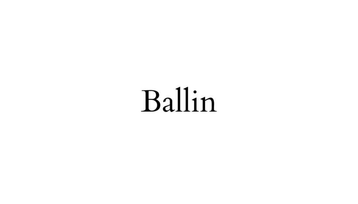 Ballin 巴林