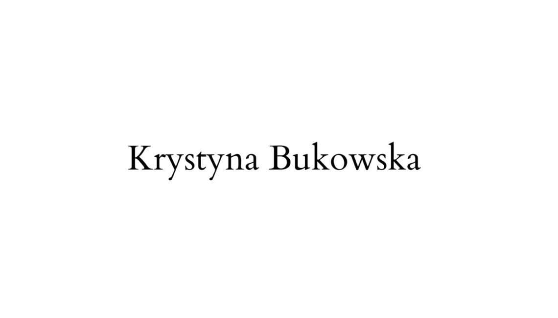 Krystyna Bukowska 克里斯蒂娜 布科夫斯卡
