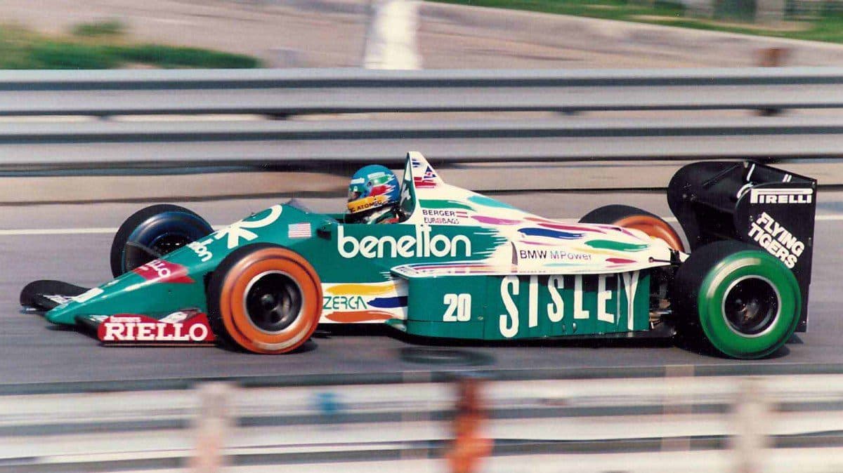 Benetton ：1986年品牌赞助的方程式赛车比赛
