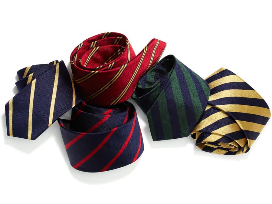 经典美式风格斜纹领带