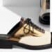 Chanel e le scarpe derby della collezione crociera 2016-17. Modello derby