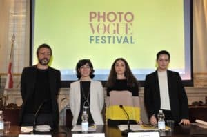 La presentazione del Photo Vogue Festival con Massimo Torreggiani e l'Assessore allalle Politiche per il Lavoro, Attività Produttive, Moda e Design Cristina Tajani 