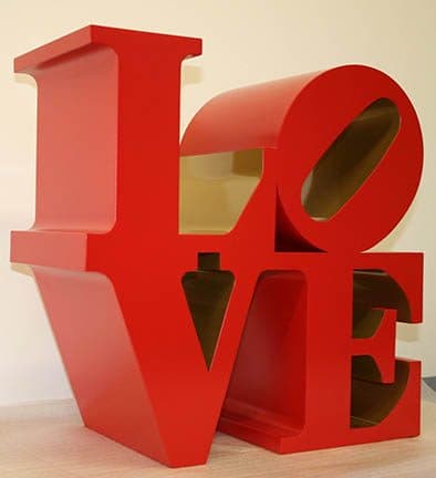 Arte : Love. Amore e arte contemporanea a Milano,Robert Indiana, Love, 1966-99