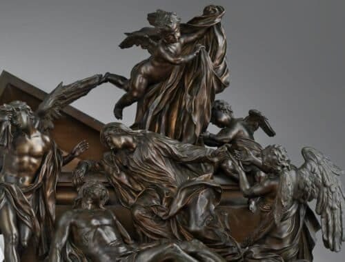 arte: in mostra a firenze richard ginori e le sue statue. bronzo; cm 74,9 x 75 x 50,9