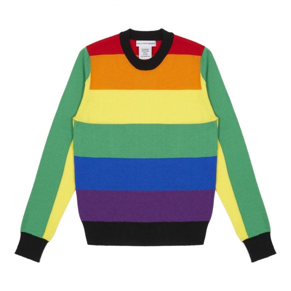 Moda: Gay Pride 2017: Orgoglio fashion. Un maglione di Comme de Garçon