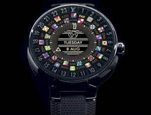 Lifestyle: Louis Vuitton presenta lo smartwatch Tambour Horizon. Il quadrante dell'orologio.