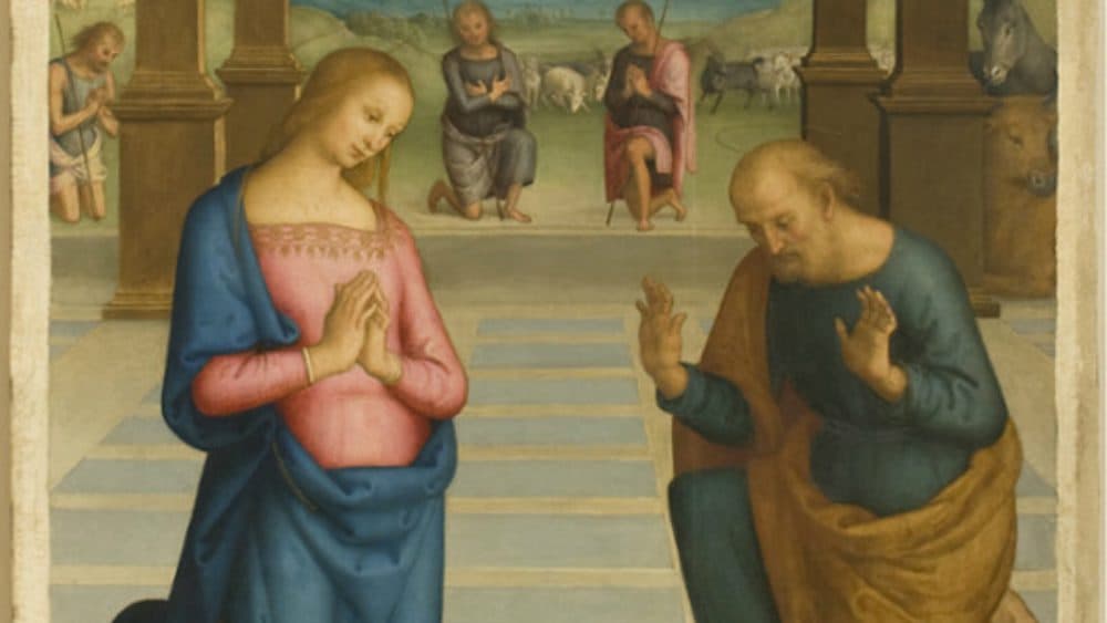 Arte: Perugino l'Adorazione dei Pastori a Milano