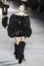Ives Saint Laurent minidress pelliccia pelle