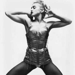 Mame Moda Happy Birthday Madonna, regina indiscussa di stile. Bustier Jean Paul Gaultier