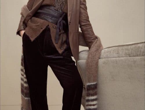 mame urban style outfit brunello cucinelli fw 18 19 brown