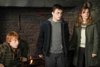 Harry Potter e l'Ordine della Fenice - Stasera. Harry, Ron e Hermione in una scena del film.