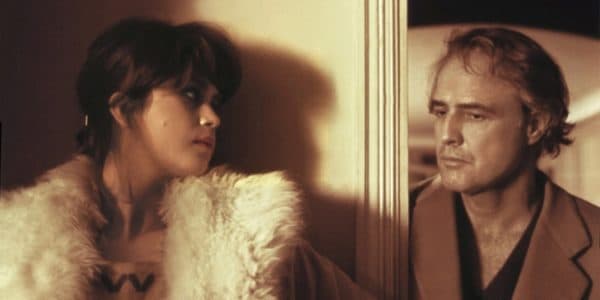 un'immagine dei due protagonisti di "Ultimo tango a Parigi" di Bertolucci