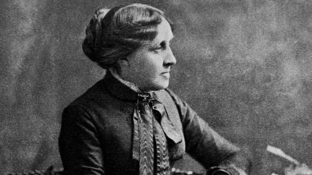 Louisa May Alcott: l'autrice di Piccole donne, in un'immagine.