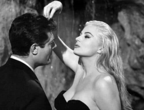 Moschino e Fellini, la strana coppia a Roma. Anita e Marcello