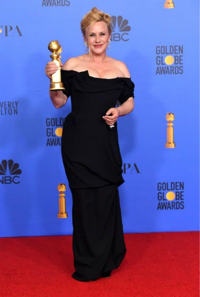 Golden Globe 2019, i look del red carpert. Patricia Arquette