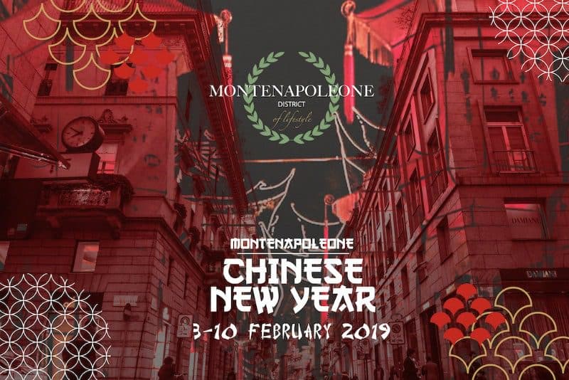 MonteNapoleone District Chinese New Year. manifesto evento 