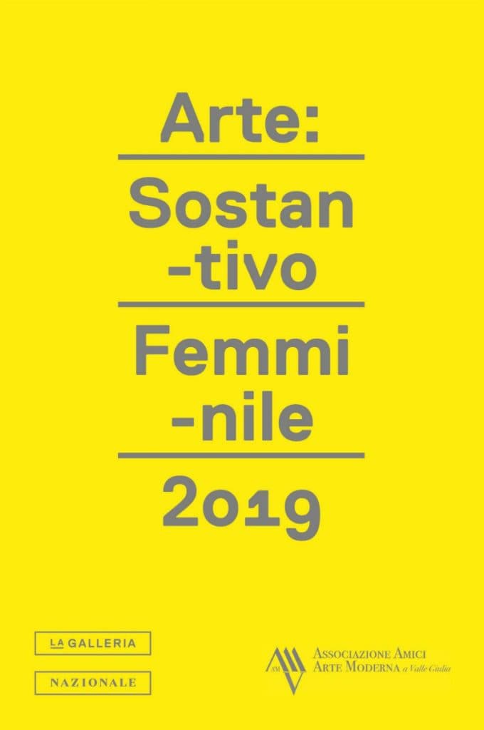 La locandina di "Arte: Sostantivo Femminile" 2019