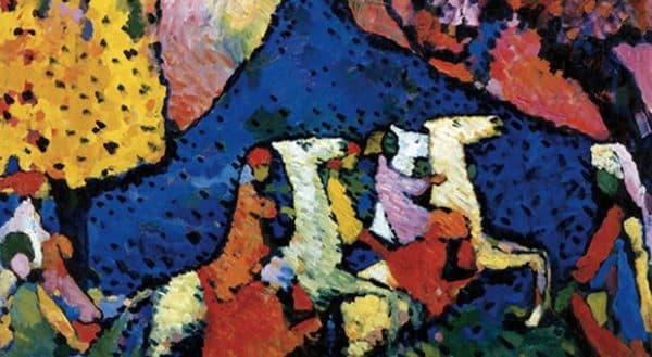 'DA VAN GOGH A PICASSO': GLI ULTIMI GIORNI La magnifica Montagna Blu di Vasily Kandinsky