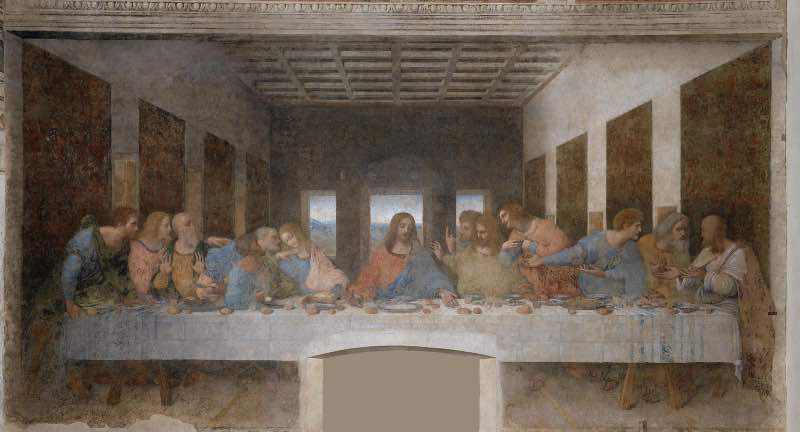 L'ultima cena (1495-97 ca, Cenacolo Santa Maria delle Grazie)