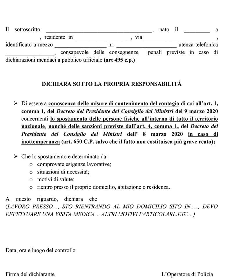 modulo_autodichiarazione_10.3.2020 COVID-19 ITALIA