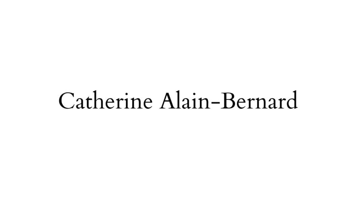 Catherine Alain-Bernard 凯瑟琳·阿兰·伯纳德