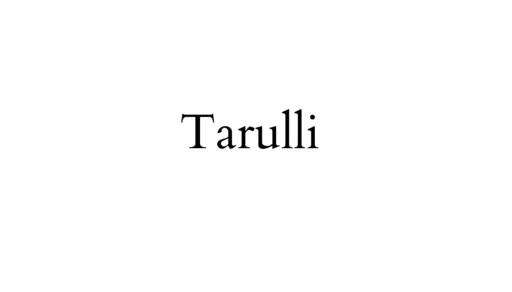 Tarulli 塔路里（制帽厂）