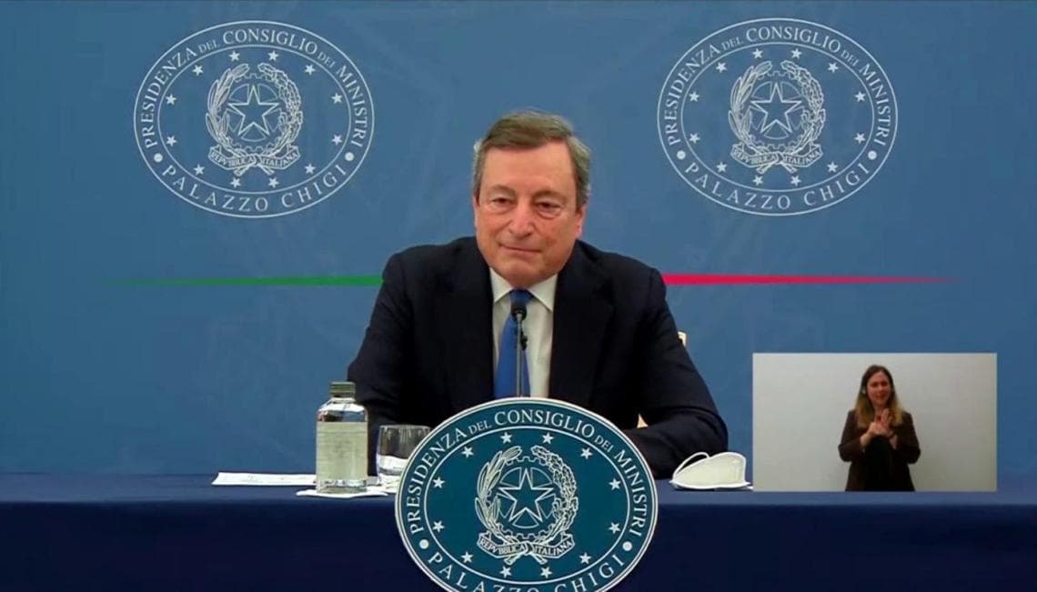 Mario Draghi sindaci crescità