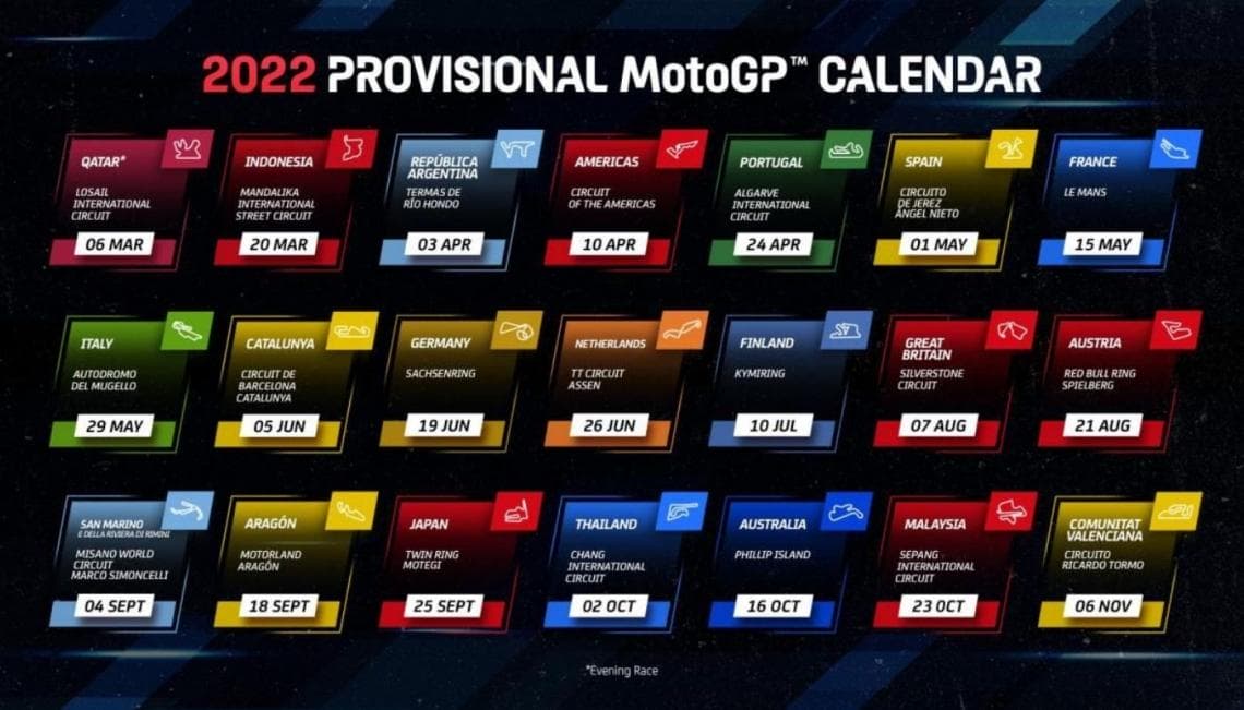 motogp calendario 2022