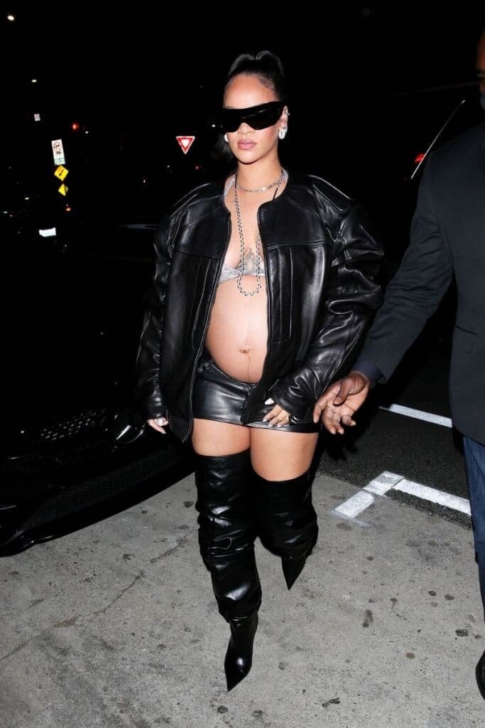 Rihanna look gravidanza