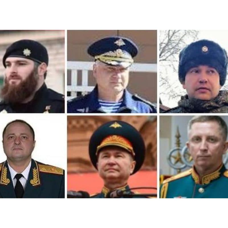generali russi morti