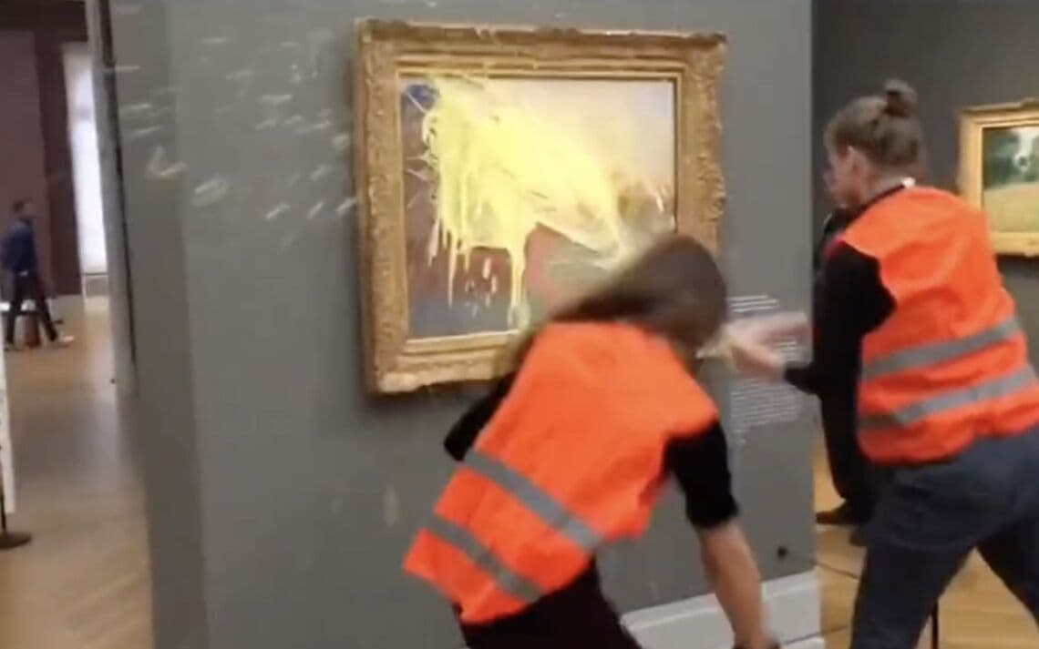 Monet imbrattato segue la sorte del Van Gogh; ma perchè?