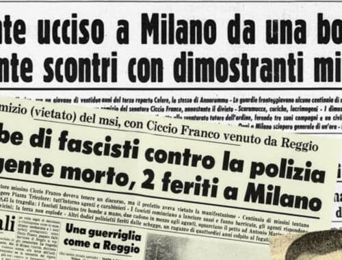Milano 12 aprile 1973-2023. Cinquant'anni di fascismo istituzionale