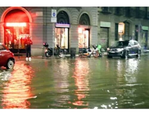 Bomba d’acqua a Milano: 40 mm di pioggia nella notte