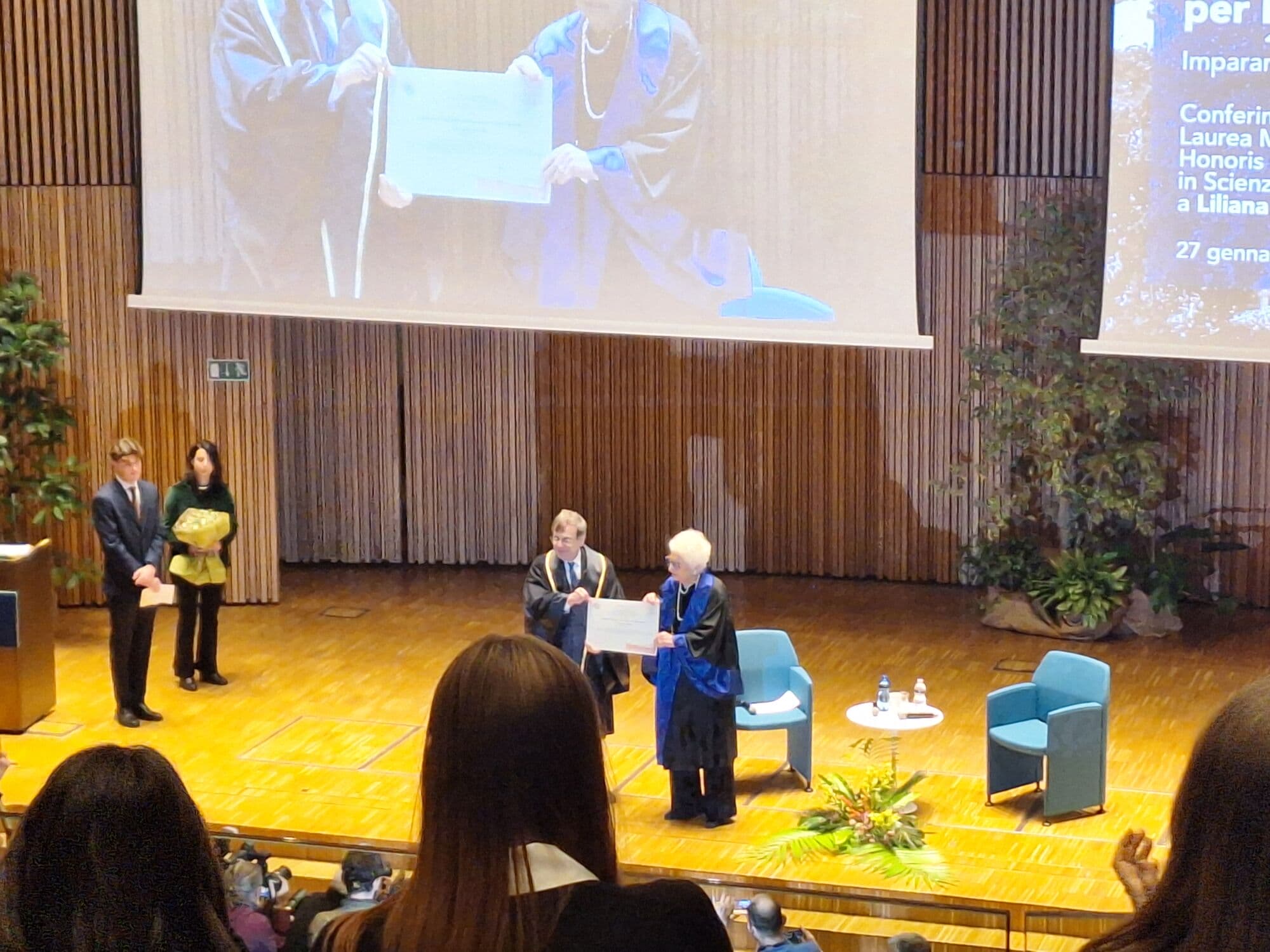 Liliana Segre a Milano: laurea honoris causa per la senatrice